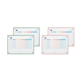 Planning magnético PLANNING PIZARRA OXFORD DESK (W/M) SEMANAL/MENSUAL (naranja/verde)