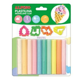 Plastilina PLASTILINA ALPINO BLISTER 10 17GR PASTEL + HERRAMIENTAS