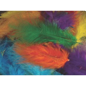 Pom-pom y plumas PLUMAS COLLAGE NIEFENVER BOLSA 120 UD (10 colores surtidos)