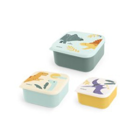 Botellas PORTA ALIMENTOS MINILAND JURASSIC PACK de 3