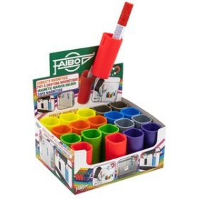 Cubiletes portalápices PORTA LAPICES MAGNETICO CUADRADO SURTIDO EXPOSITOR de 20