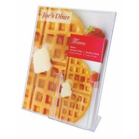 Expositores murales PORTACARTEL FAIBO A4 INCLINADO CON COMPARTIMENTO