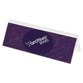 Portanombres PORTA-NOMBRES SOBREMESA A.2000 ANCHO A5 DOBLE CARA CRISTAL