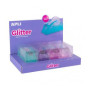 Dispensadores de cinta adhesiva PORTARROLLOS APLI GLITTER (para cinta 19x33) SURTIDO EXPOSITOR DE 4