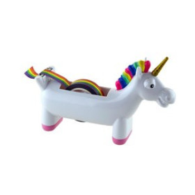 Dispensadores de cinta adhesiva PORTARROLLOS COOLBOX UNICORN + 1 ROLLO ARCOIRIS