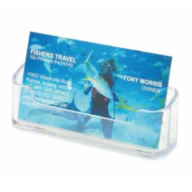 Vades y accesorios sobremesa PORTATARJETAS SOBREMESA FAIBO 1 COMPARTIMENTO HORIZONTAL CRISTAL