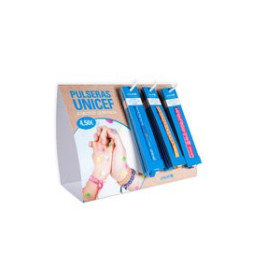 Bisutería y complementos PULSERA UNICEF TELA SURTIDA EXPOSITOR DE 30