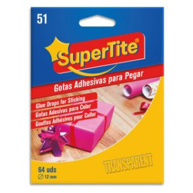 Masilla adhesiva PUNTOS ADHESIVOS SUPERTITE REDONDOS 64 uds