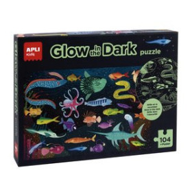 Juegos educativos PUZLE EDUCATIVO APLI KIDS 104 PIEZAS FLUORESCENTE OCEANO (+5 años)