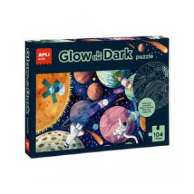 Juegos educativos PUZLE EDUCATIVO APLI KIDS 104 PIEZAS GLOW IN THE DARK SISTEMA SOLAR (+5 años)
