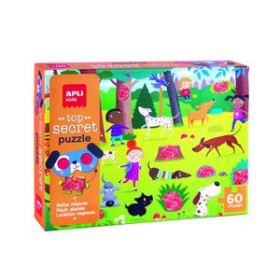 Juegos educativos PUZLE EDUCATIVO APLI KIDS 60 PIEZAS SECRETO PERROS
