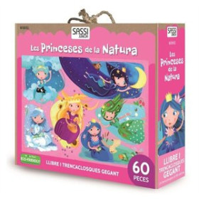 Juegos educativos PUZLE GIGANTE Y LIBRO SASSI MANOLITO BOOKS LES PRINCESES DE LA NATURA - CATALAN 60 PIEZAS (+5 años)