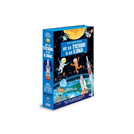 Juegos educativos PUZLE SASSI MANOLITO BOOKS DE LA TIERRA A LA LUNA  200 PIEZAS (+6 años)
