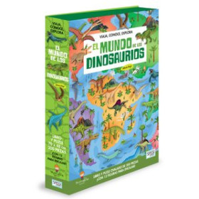 Juegos educativos PUZLE SASSI MANOLITO BOOKS EL MUNDO DE LOS DINOSAURIOS  200 PIEZAS (+6 años)