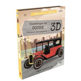 Juegos educativos PUZLE 3D Y LIBRO SASSI MANOLITO BOOKS CONSTRUYE UN COCHE 3D 32 PIEZAS (+6 años)