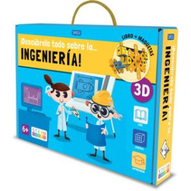 Juegos educativos PUZLE 3D Y LIBRO SASSI MANOLITO BOOKS DESCUBRELO TODO SOBRE LA INGENIERIA 92 PIEZAS (+6 años)