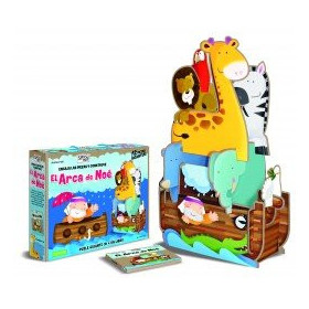 Juegos educativos PUZLE 3D Y LIBRO SASSI MANOLITO BOOKS L´ARCA DE NOE 3D- CATALAN 12 PIEZAS (+3 años)