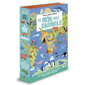 Juegos educativos PUZZLE SASSI MANOLITO BOOKS EL MON DELS ANIMALS - CATALAN 200 PIEZAS (+6 años)