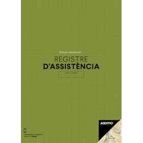 Útiles para el profesorado QUADERN PROFESSOR ADDITIO REGISTRE D"ASSISTÈNCIA 195x285 ASSORTIMENT