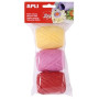 Rafia RAFIA APLI NATURAL 30 m COLORES CANDY BOLSA de 3