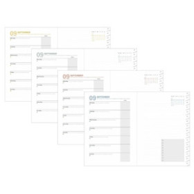 Recambios para agendas RECAMBIO AGENDA ANUAL (2025-26) QUO VADIS 16 MESES S/V 15x21cm PLAN NOTE