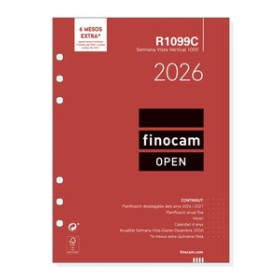 Calendarios murales y sobremesa RECAMBIO AGENDA ANUAL (2026) CATALAN FINOCAM R1099C OPEN 1000 155x215 ANUALIDAD S/V