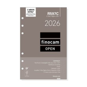 Calendarios murales y sobremesa RECAMBIO AGENDA ANUAL (2026) CATALAN FINOCAM R597C OPEN 500 117x181 ANUALIDAD 2D/P