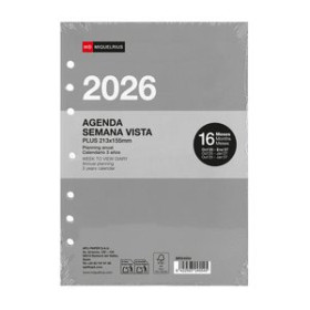 Recambios para agendas RECAMBIO AGENDA ANUAL (2026) MIQUELRIUS INTEGRAL PLUS 213x155 S/VV