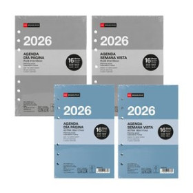 Recambios para agendas RECAMBIO AGENDA ANUAL (2026) MIQUELRIUS INTEGRAL PLUS/ACTIVA SURTIDO LOTE DE 18
