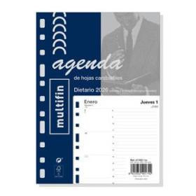 Calendarios murales y sobremesa RECAMBIO AGENDA ANUAL (2026) MULTIFIN 3002 155x215 ANUALIDAD D/P
