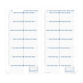 Recambios para agendas RECAMBIO AGENDA ANUAL (2026) QUO VADIS SILMA ML 88x170 S/V 2 PAG.