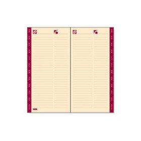 Recambios para agendas RECAMBIO AGENDA FINOCAM P475 PLANA PL4 80x150 INDICE A-Z CREMA