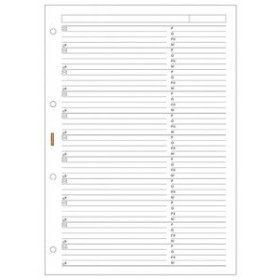 Recambios para agendas RECAMBIO AGENDA FINOCAM R4052 OPEN 4000 210x297 TELEFONOS 50h