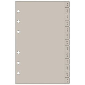 Recambios para agendas RECAMBIO AGENDA FINOCAM R464 OPEN 400 91x152 INDICE A-Z PLAST. 13 PEST.