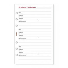 Recambios para agendas RECAMBIO AGENDA FINOCAM R551 OPEN 500 DIRECCIONES PROFESIONALES 50h