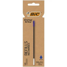 Recambios para bolígrafos RECAMBIO BIC BOLIGRAFO RENEW AZUL PACK DE 3