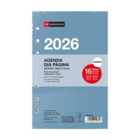 Recambios para agendas RECAMBIO CATALAN AGENDA ANUAL (2026) MIQUELRIUS INTEGRAL ACTIVA 182x117 D/P