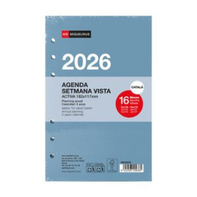 Recambios para agendas RECAMBIO CATALAN AGENDA ANUAL (2026) MIQUELRIUS INTEGRAL ACTIVA 182x117 S/V