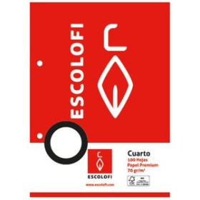 Recambio 2 taladros RECAMBIO ESCOLOFI A4 100h 70gr 2 TALADROS MILIMETRADO 3x3x9