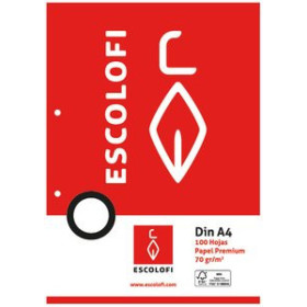 Recambio 2 taladros RECAMBIO ESCOLOFI A4 100h 70gr 2 TALADROS PAUTA 3