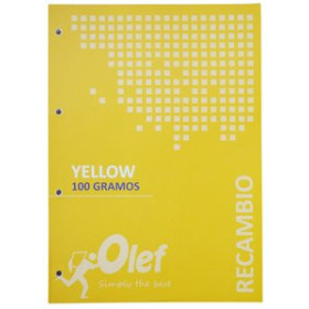Recambio 4 taladros RECAMBIO OLEF A4 80h 100gr 4 TALADROS CUADRIC.5x5 AMARILLO