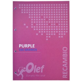 Recambio 4 taladros RECAMBIO OLEF A4 80h 100gr 4 TALADROS CUADRIC.5x5 VIOLETA