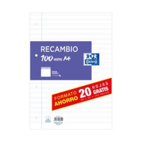 Recambio 4 taladros RECAMBIO OXFORD SCHOOL A4 100h (80+20)  4 TALADROS PAURA 3