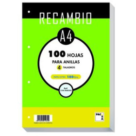 Recambio 4 taladros RECAMBIO PACSA A4 100h 100g 4 TALADROS CUADRIC.4x4