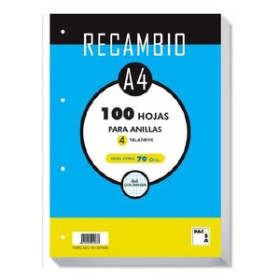 Recambio 4 taladros RECAMBIO PACSA A4 100h 70g 4 TALADROS CUADRIC.4x4