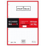 Recambio 4 taladros RECAMBIO PAPYRUS UNICOLOR1 A4 100h 90g 4 TALADROS CUAD.5x5 ROJO