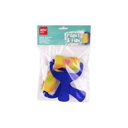 Pinceles y accesorios de pintura RODILLO de ESPONJA APLI para PINTURA BOLSA DE 2