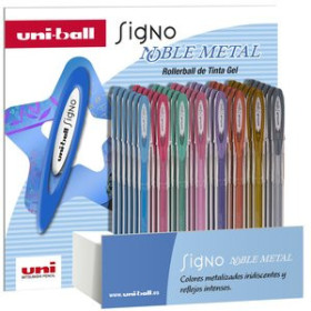 Rollers de tinta gel ROLLER GEL UNI-BALL SIGNO NOBLE METAL 1