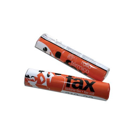 Papel rollo térmico para fax ROLLOS FAX 210x 30x12