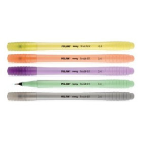 Rotuladores de colores ROTULADOR  MILAN SWAY FINELINER PASTEL 0.4 mm ESTUCHE de 5